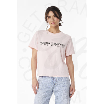 Omega Muscle Bella Canvas Women’s Long Crop Tee- 3 Color
