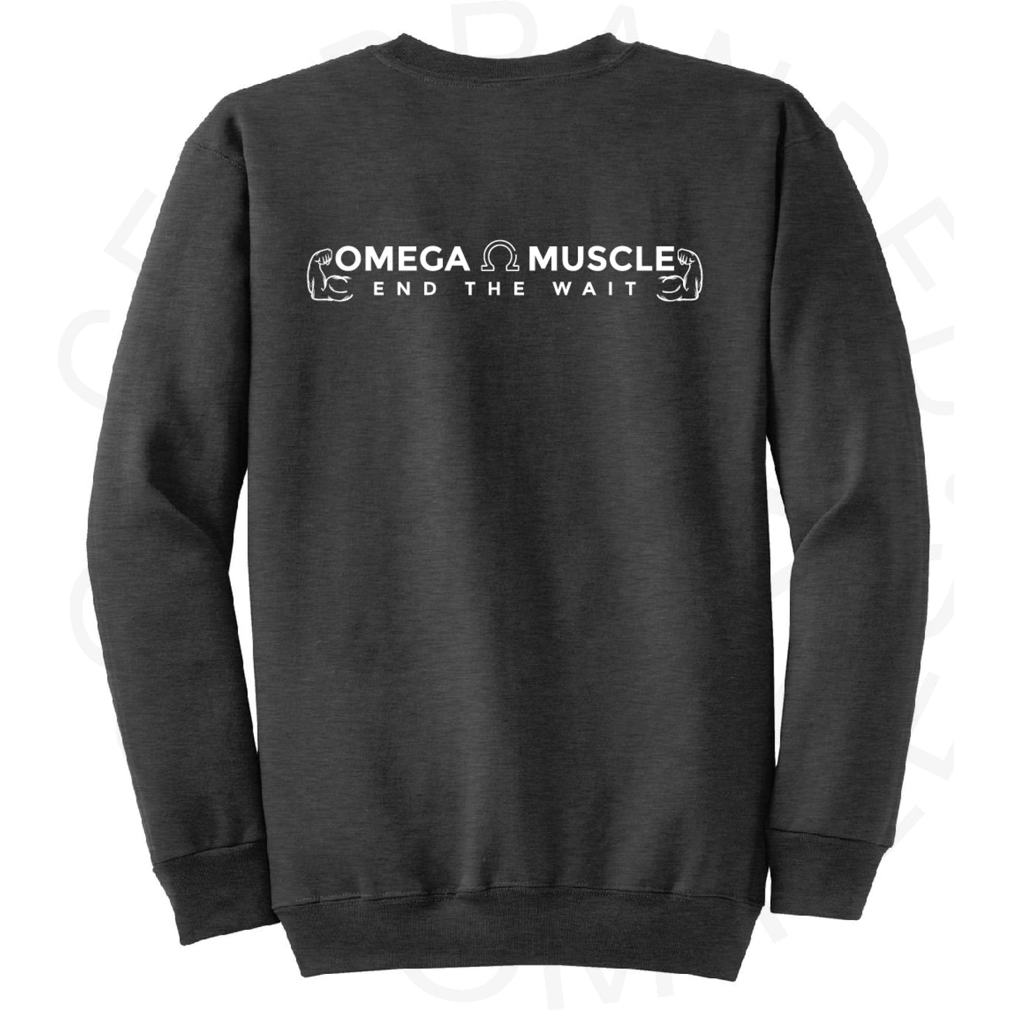Omega Muscle Crew Sweatshirt (Front & Back Print)