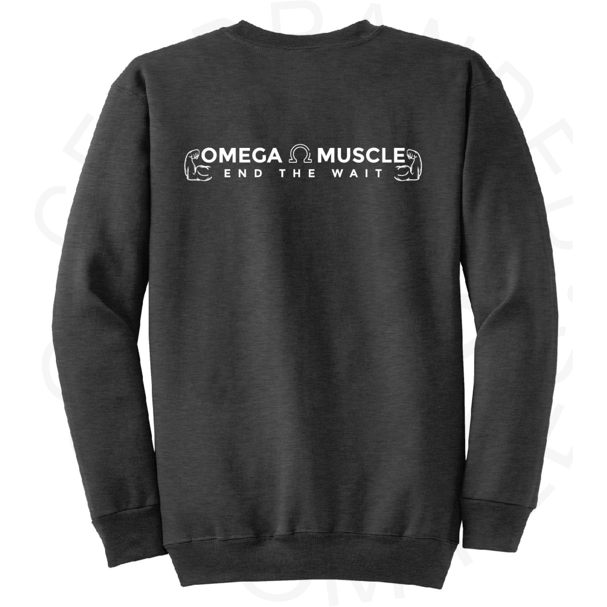 Omega Muscle Crew Sweatshirt (Front & Back Print)