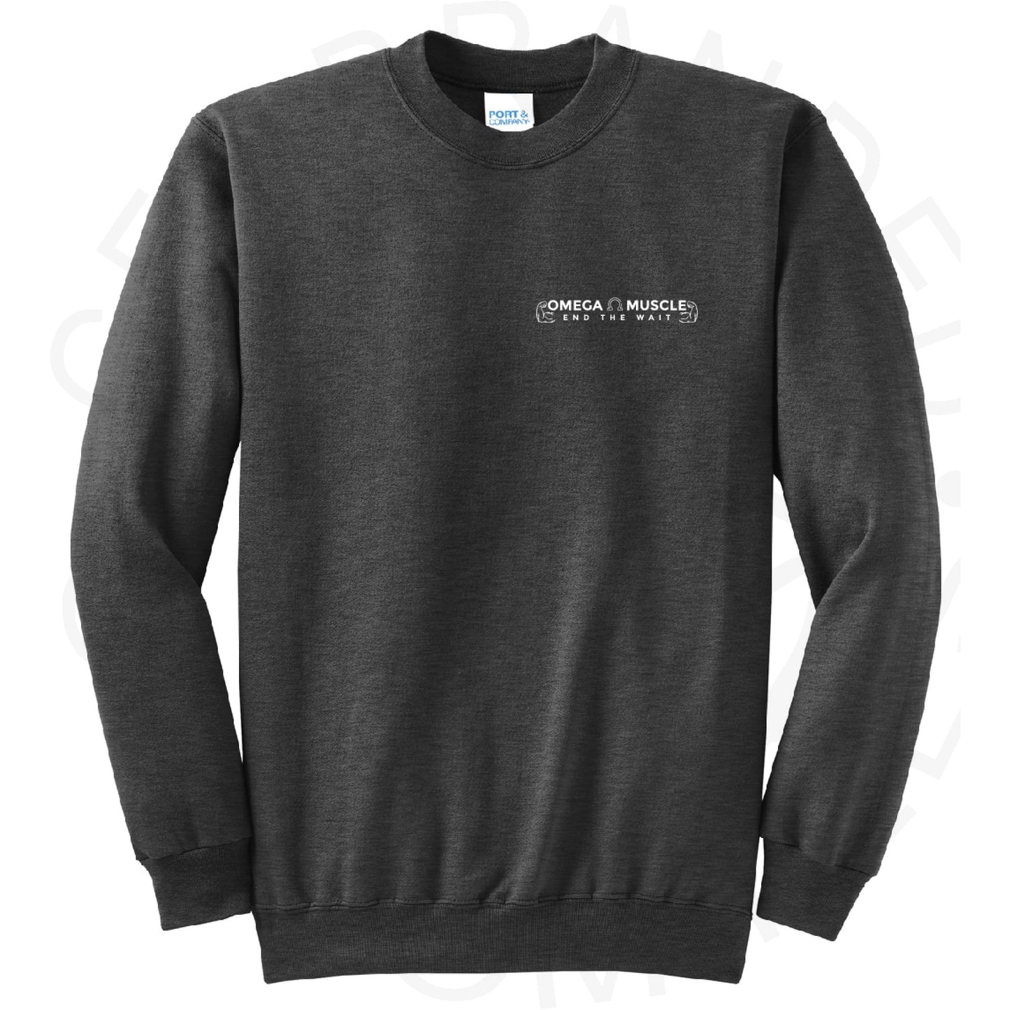 Omega Muscle Crew Sweatshirt (Front & Back Print) - SM