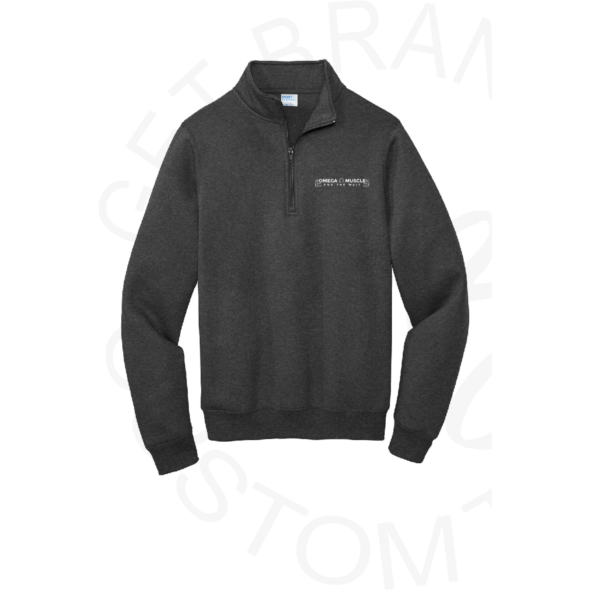 Omega Muscle Embroidered Quarter Zip- 3 Color options! - SM