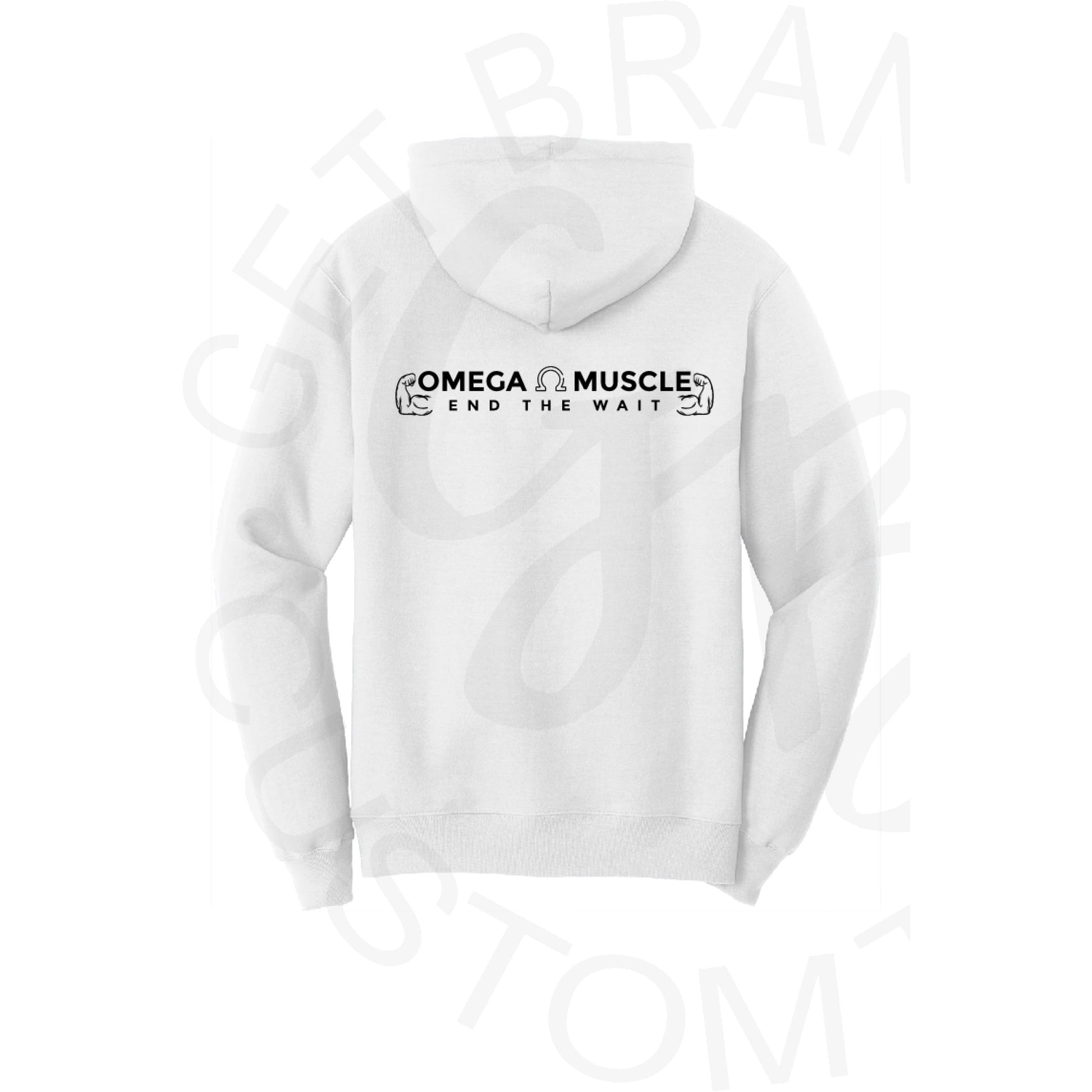 Omega Muscle Hoodie (Front & Back Print) 3 Color options!
