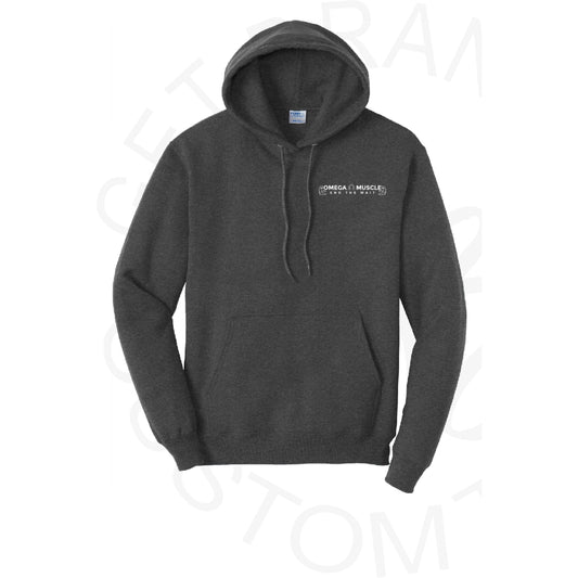 Omega Muscle Hoodie (Front & Back Print) 3 Color options!