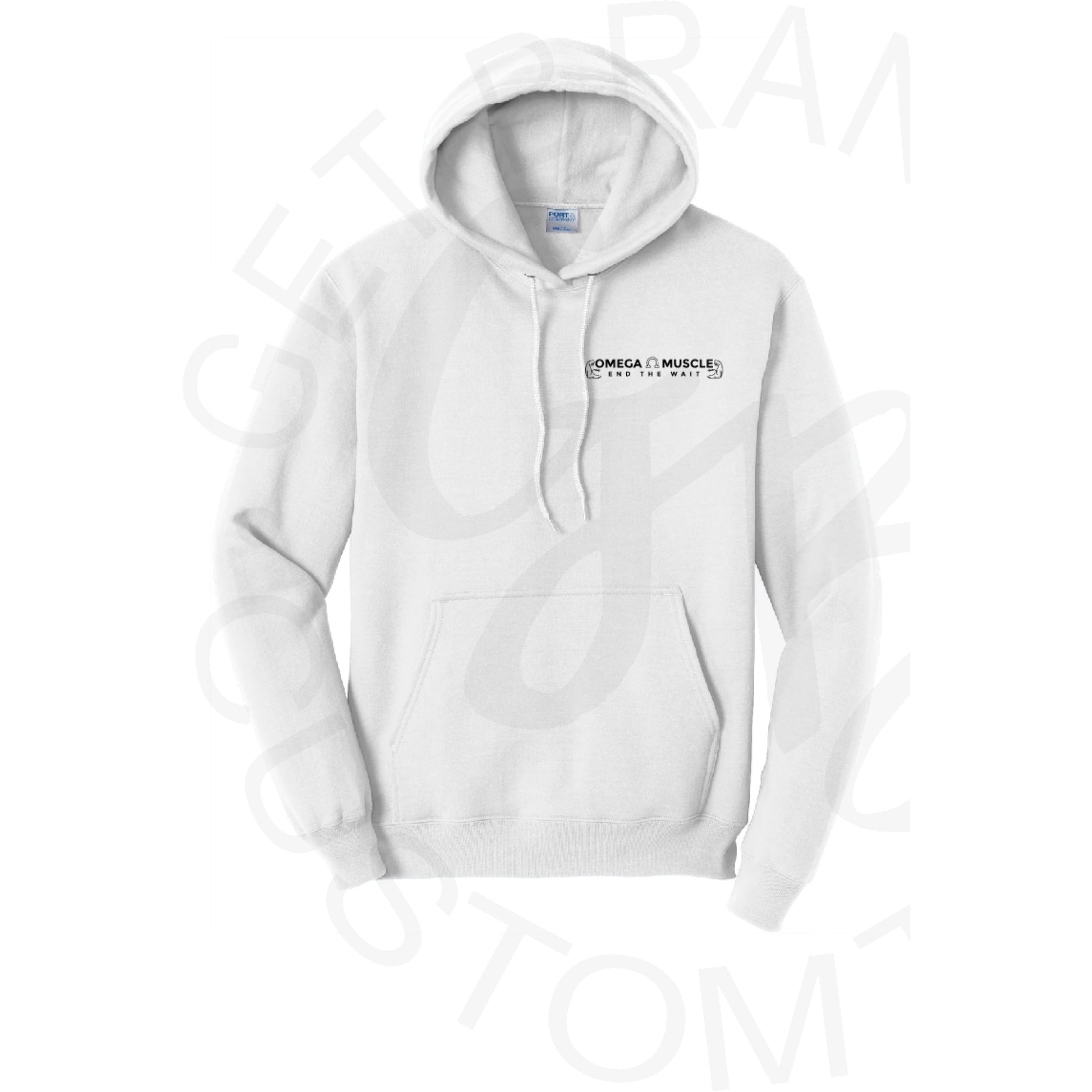 Omega Muscle Hoodie (Front & Back Print) 3 Color options!