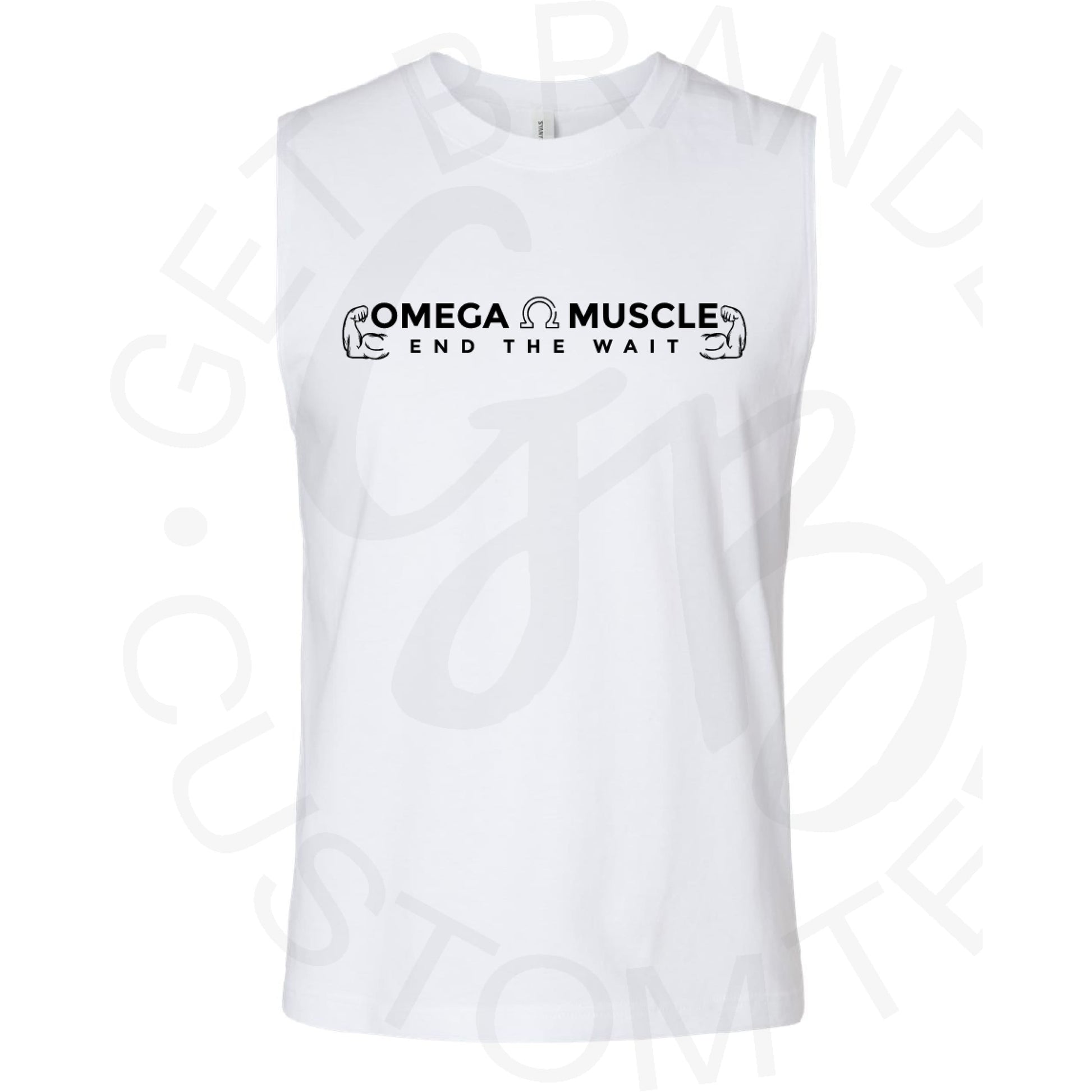 Omega Muscle Unisex Sleeveless T-Shirt- (Front Only) 3