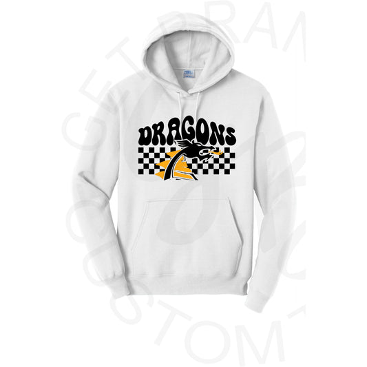Pre Order Belle Plaine Dragons Checkered Hoodie