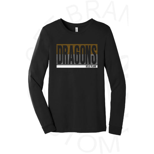 Pre Order Belle Plaine Dragons Mini Stripes Long Sleeved Tee