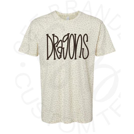 Pre Order Belle Plaine Leopard Tee Glitter or Plain