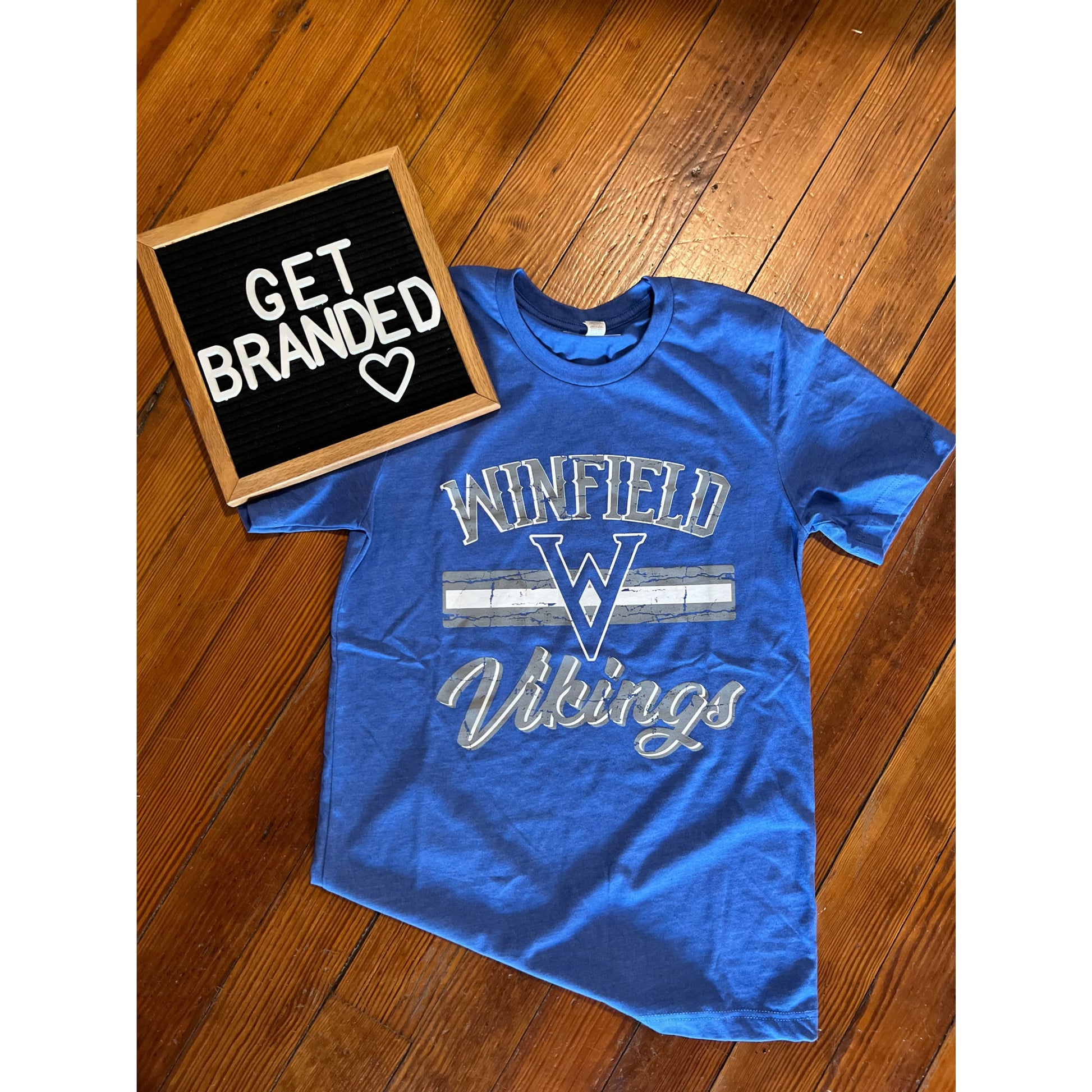 Retro Winfield Vikings Blue T-shirt - Tee
