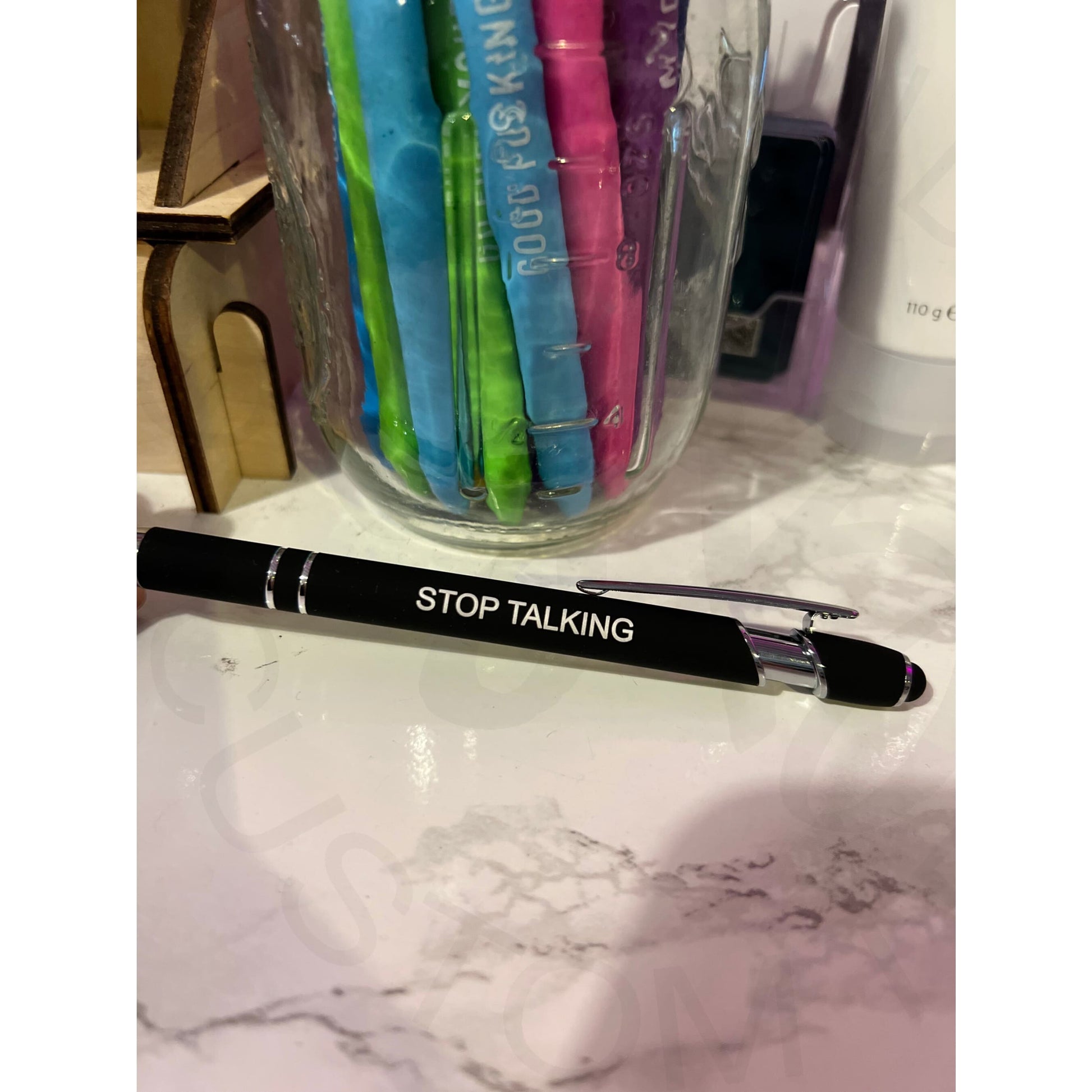 Sarcastic Pens - Stop Talking