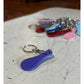 Shopping Cart Quarter Saver Keychain - Purple