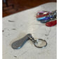 Shopping Cart Quarter Saver Keychain - Silver