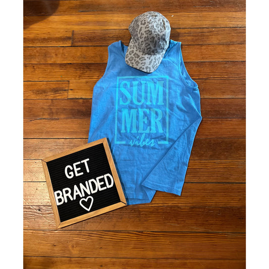 Summer Vibes Comfort Colors Tank Top