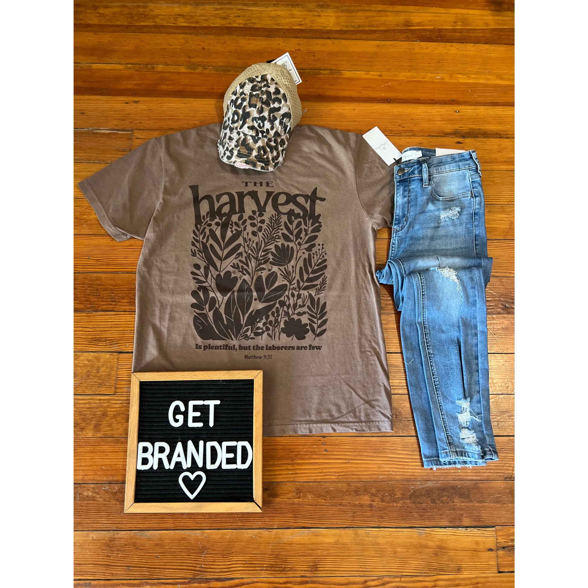 Tone On Tone Floral Harvest Tee