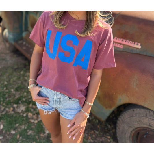 USA Vintage Rust Tee