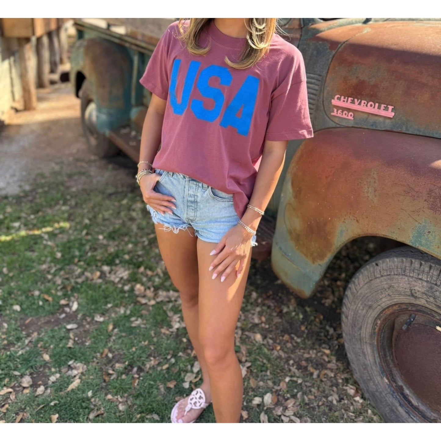 USA Vintage Rust Tee