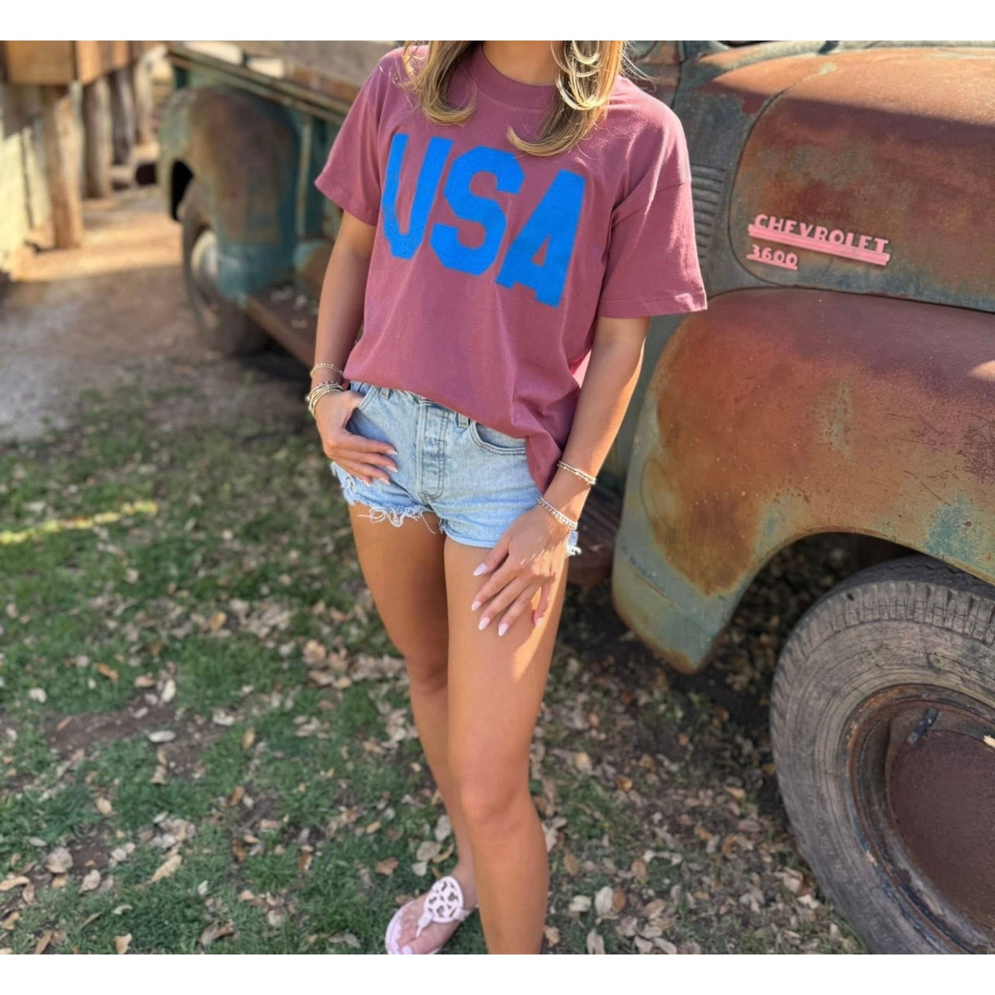 USA Vintage Rust Tee