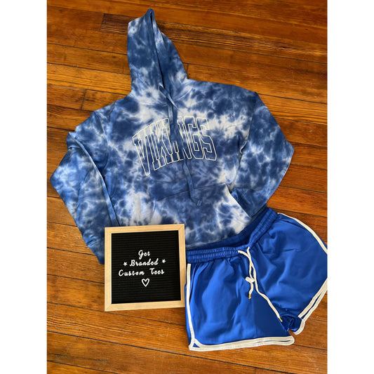 Vikings Acid Wash Hoodie