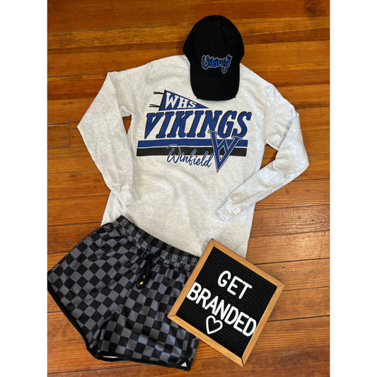 WHS Heathered Pennant Long Sleeve
