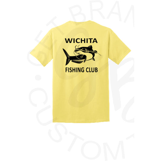 Wichita Fishing Club Logo Short Sleeved Tee- Several Color