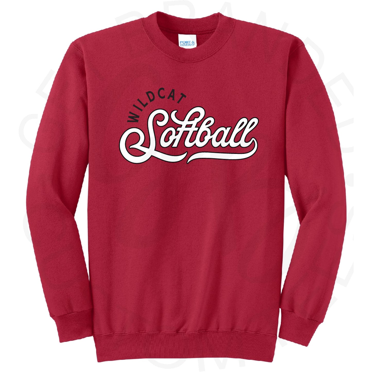 Wildcat Softball Crew Sweatshirt