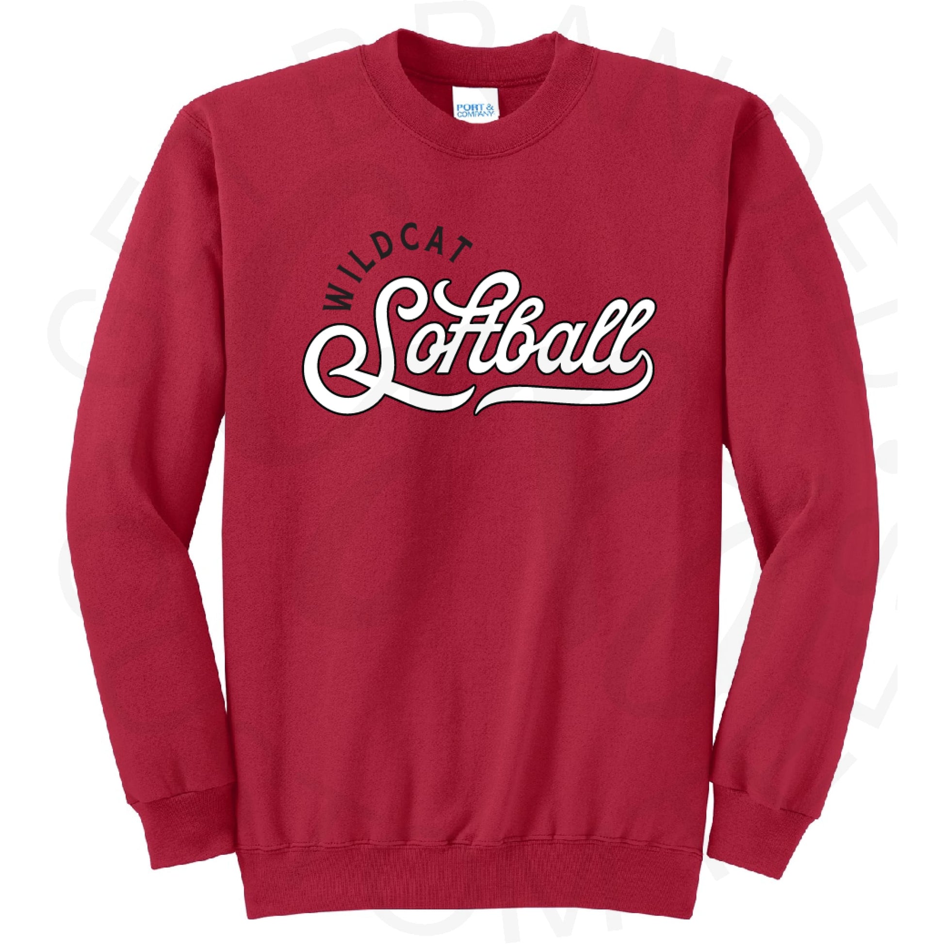 Wildcat Softball Crew Sweatshirt