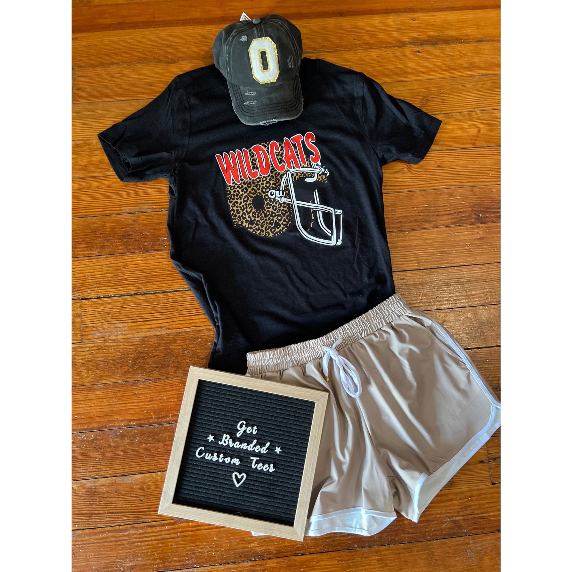 Wildcats Helmet Bella Canvas Tee