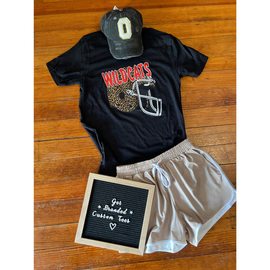 Wildcats Helmet Bella Canvas Tee