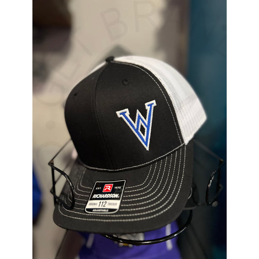 Winfield Vikings Black / White Mesh Richardson Hat