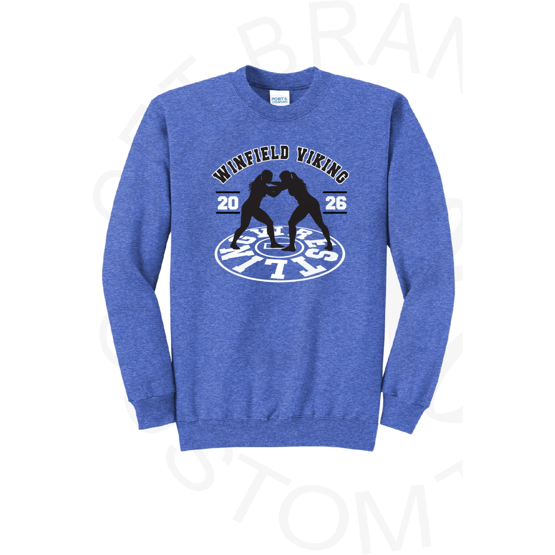 Winfield Vikings Wrestling Crew Sweatshirt