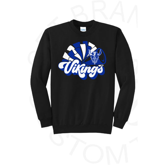 Winfield Youth Cheer Crew Sweatshirt - SM / Black