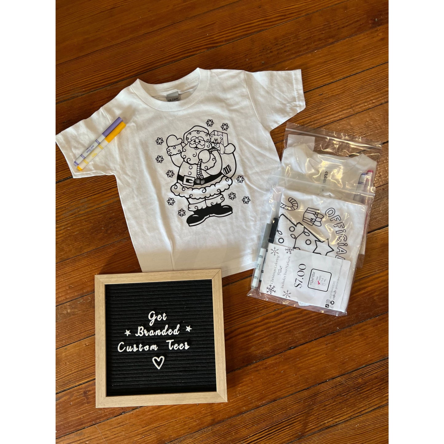 Youth Christmas Coloring Tees