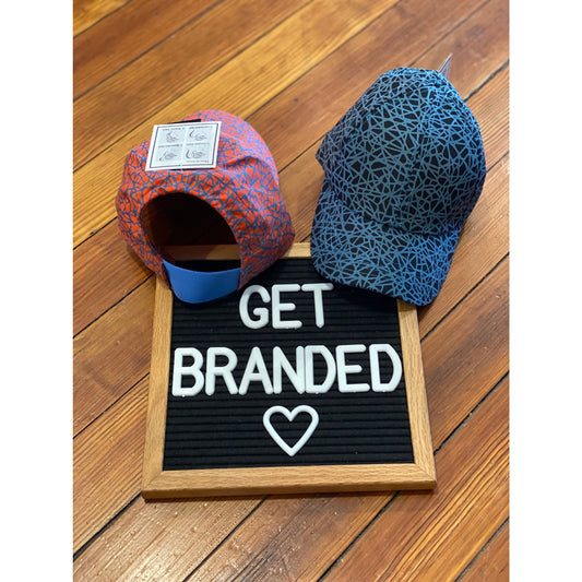 CC Beanie Performance Stretch Ponytail Cap - Blue and Black 
