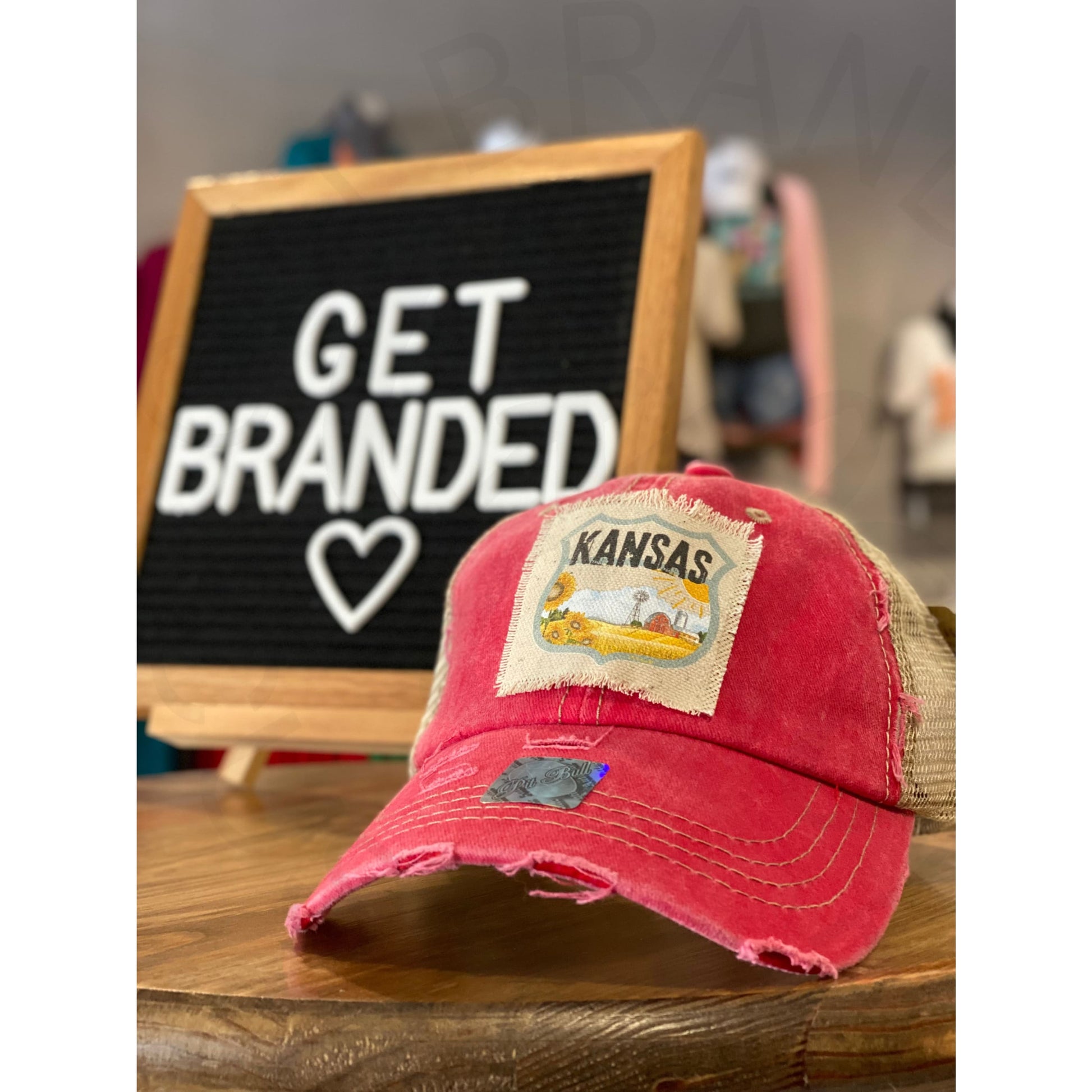 Kansas Vintage Hat - Red