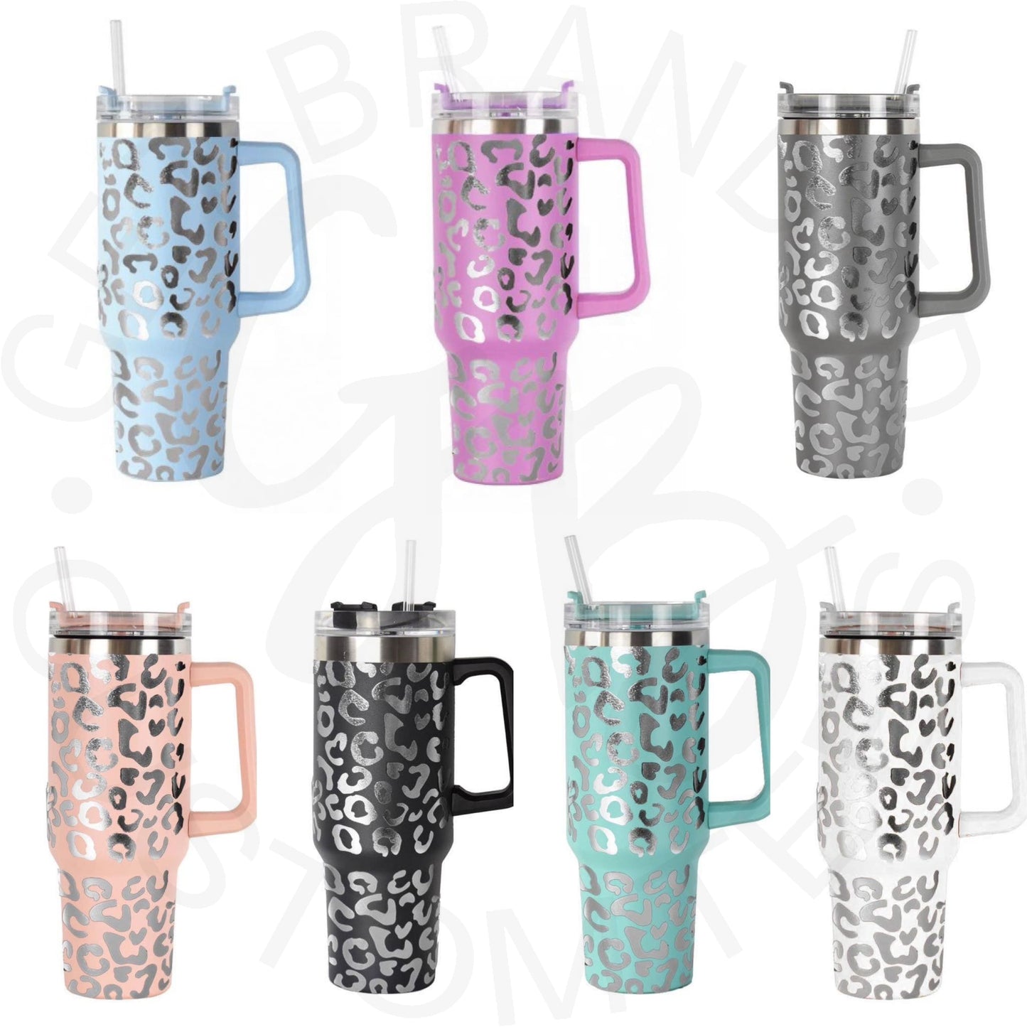 Leopard Engraved Tumbler (Pre-Order- Available Mid-March)