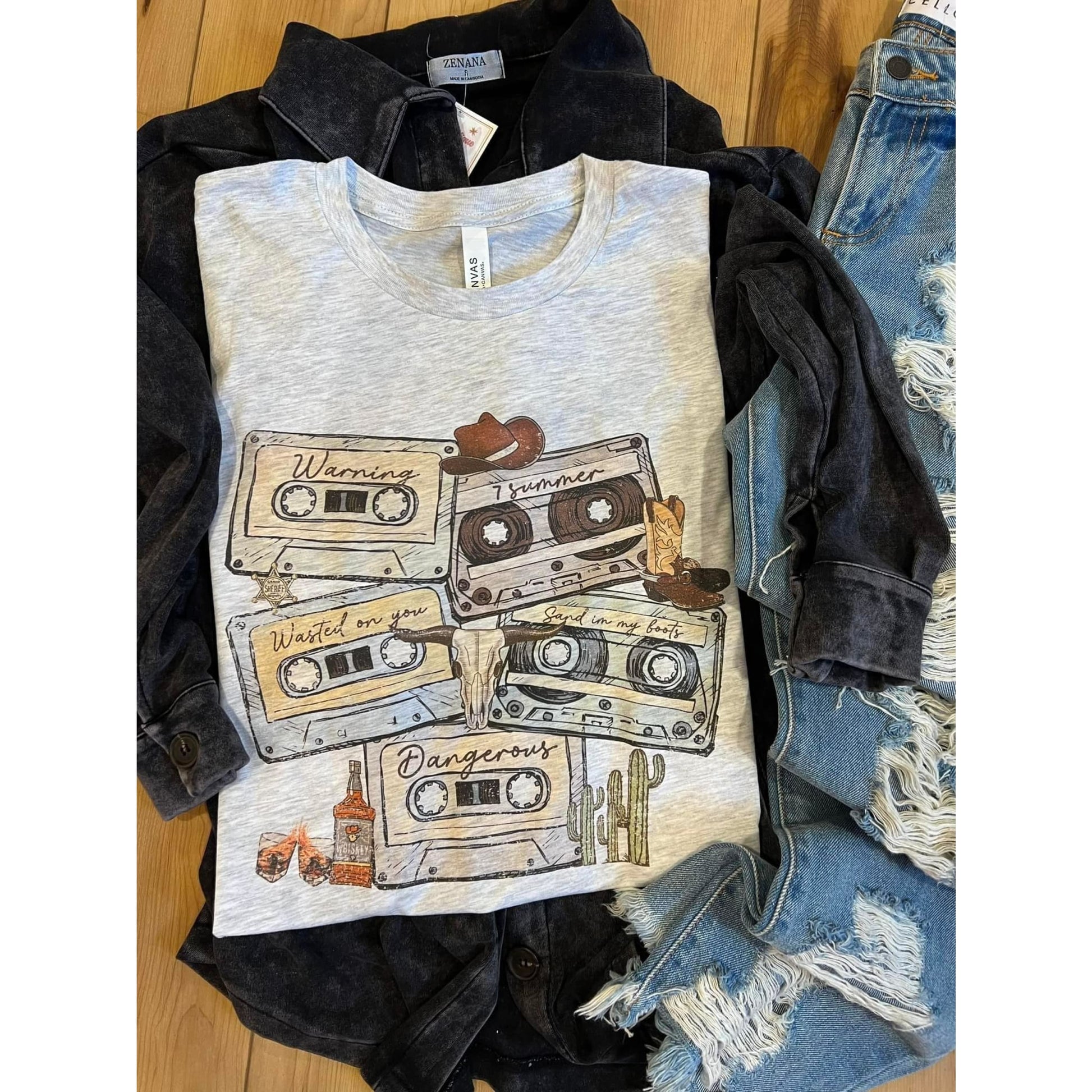 Morgan Mix Tape Tee - Apparel & Accessories