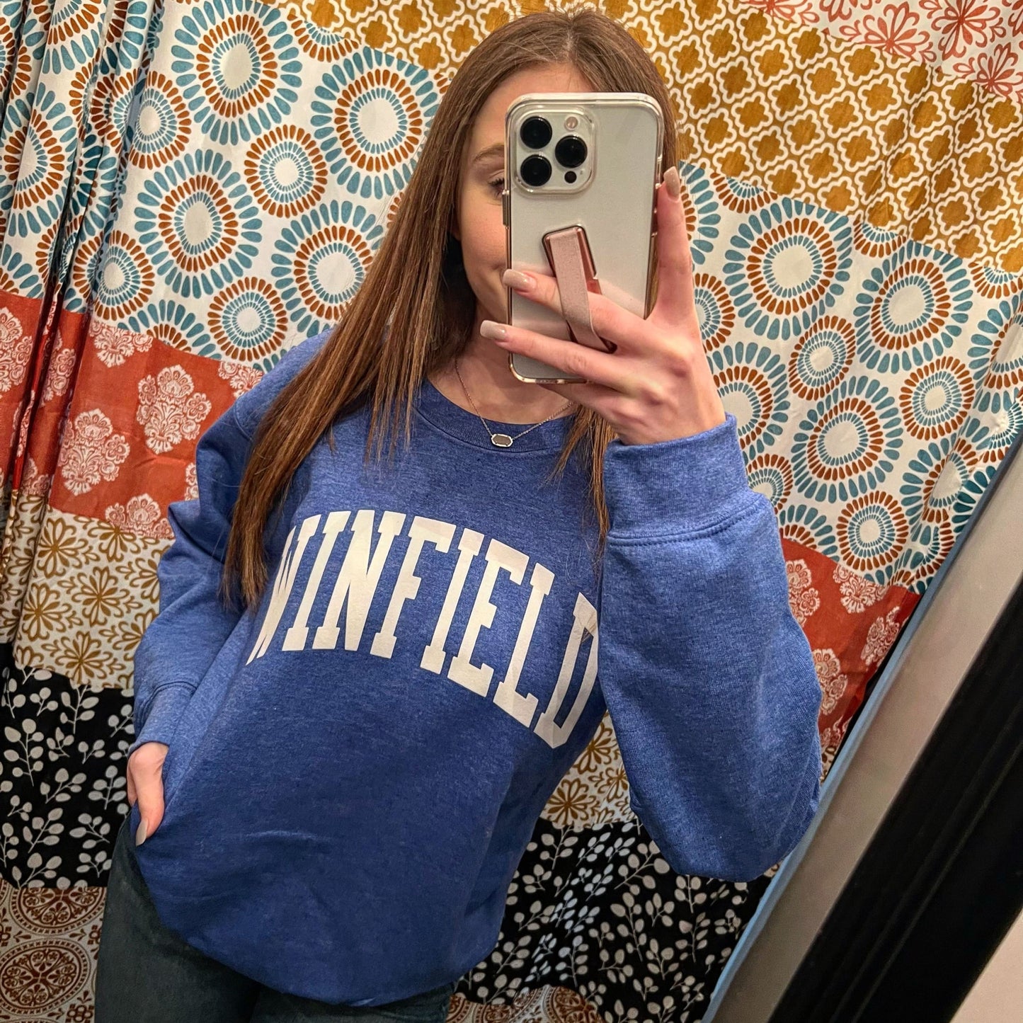 Winfield (Puff Ink) Crew Sweatshirt - Sweatshirt
