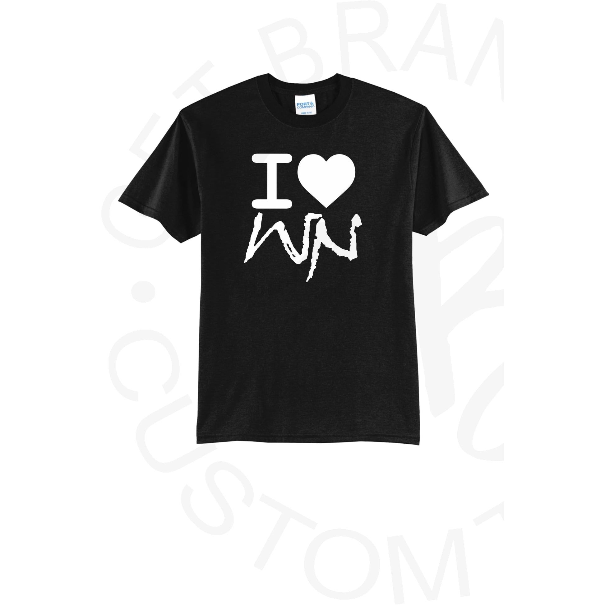 WNH I Heart WN Bella Canvas Tee - SM / Short Sleeve / Black